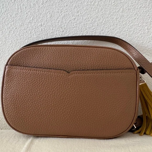 KATE SPADE Kourtney Suede Mustard Crossbody Bag - Picture 14 of 15